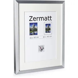 Bilderrahmen ZERMATT silber (BH 42x52 cm) - silber - BH 42x52 cm