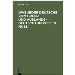 Was jeder Deutsche vom Grenz und Auslan, Sprachbücher