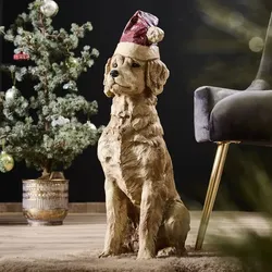 Santa Dog, braun