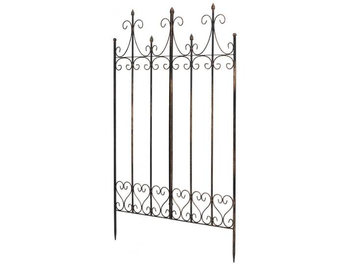CLP Rankgitter Metall Bronze, Bronzefarben, 100x150x2 cm, Dekoration, Gartendeko