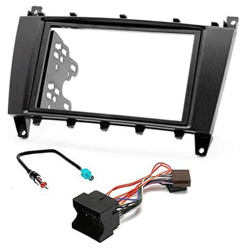 2 DIN Radiopaneel Frame Autoradio met Antenne Adapter en ISO Aansluitkabel
