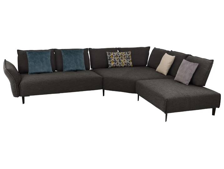 Ecksofa Bochum Basic Schillig Willi / Farbe: Schwarz / Material: Leder Basic