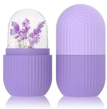 Multisell Products Hub Ice Ball Face Massager Contouring, Silicone Ice Cube Trays Beauty Lifting, Eye Roller Facial Treatment Reduce Acne Skin purple