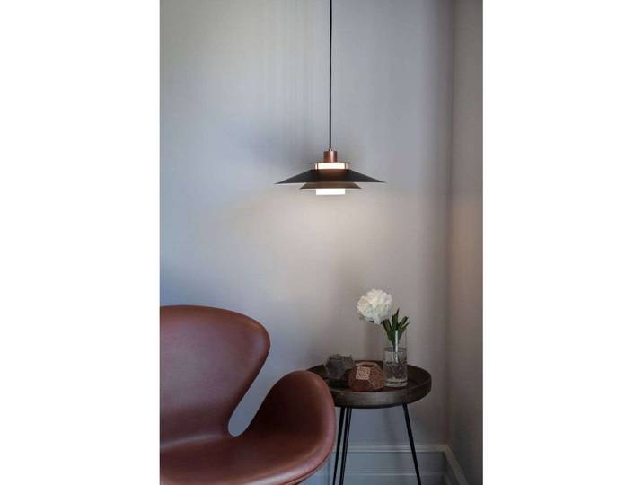 Rivoli Pendelleuchte Ø40 Black/Chrome - Halo Design - Esszimmer - Metall