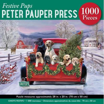 Festive Pups 1000-Piece Jigsaw Puzzle
