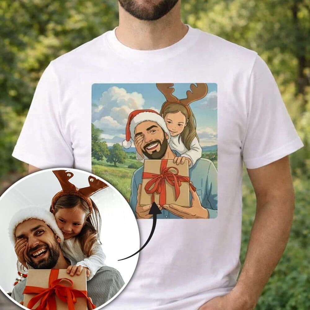 Ocadeau Tshirt homme effet dessin animé