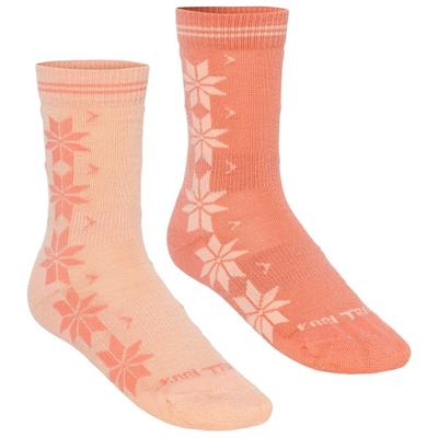 Kari Traa - Women's Vinst Sock 2 Pack - Merinosocken 36-38 | EU 36-38 rosa
