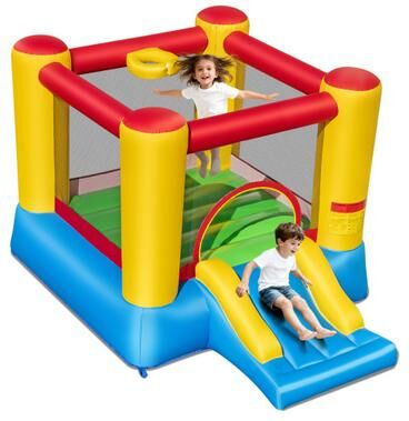 Costway Kids Inflatable Jumping Bounce House without Blower