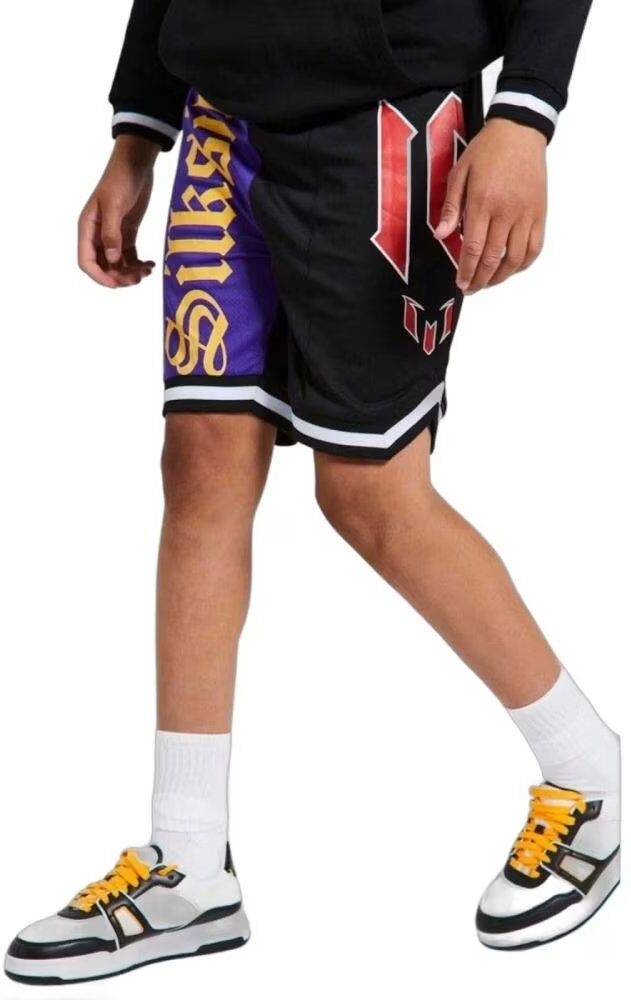 Siksilk Short Jr X Messi Retro Negro Morado 15 Años Niño