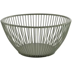 APS Korb -SVART- in smoke green Ø 17 cm, H: 8 cm