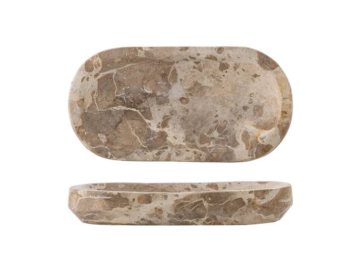 Bloomingville Shao dienblad marmer 24,5x12,5 cm Natuur