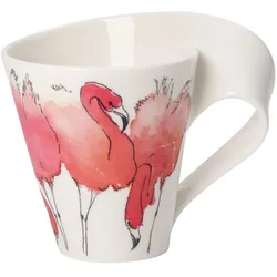 Villeroy & Boch, Tasse, Becher mit Henkel (Geschenkkarton) NewWave Caffè Rosa Flamingo (300 ml, 1x)