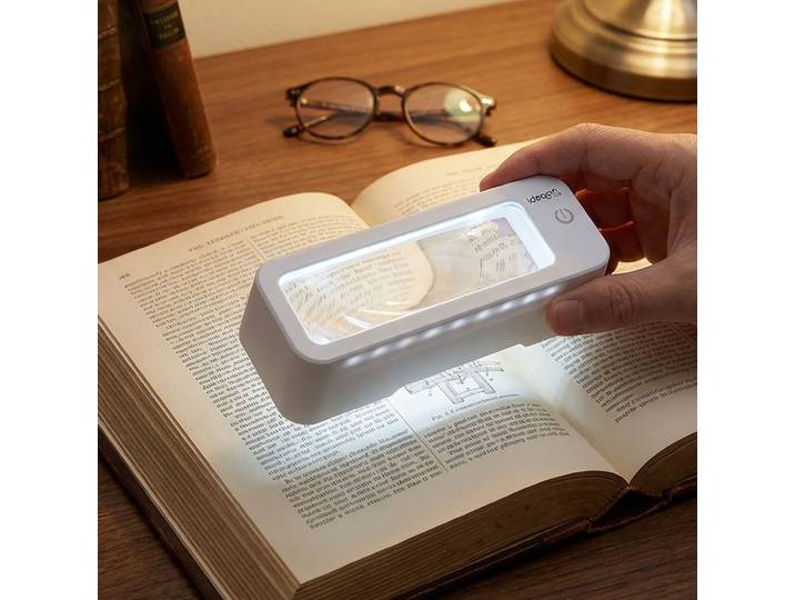 Leselupe mit LED-Beleuchtung