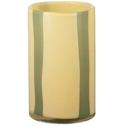 HOME STORY Vase   , gelb , Glas , Maße (cm): H: 20  Ø: 12