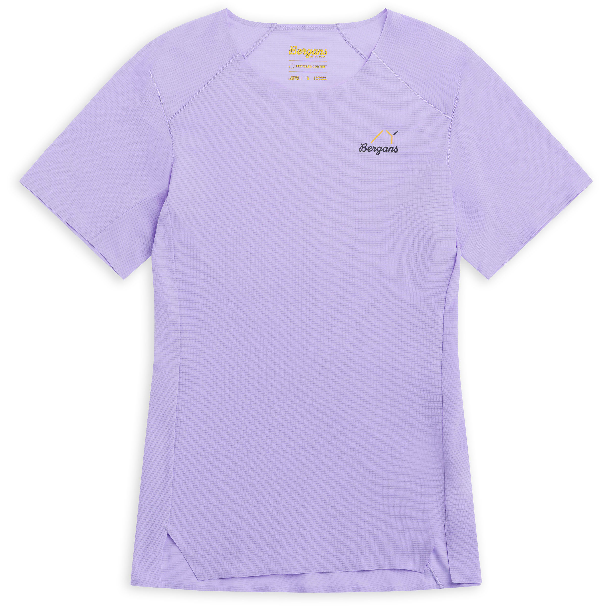 Bergans Y LightLine Fast Damen T-Shirts lila Größe XS Laufen | Trailrunning Elastisch