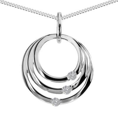 Kette mit Anhänger OSTSEE-SCHMUCK "Ostsee-Schmuck Kette mit Anhänger Ruby Kette mit Anhänger Ruby" Gr. 42, silber, Halsketten, Damen, 42cm, Silber 925 (Sterlingsilber), L: 42