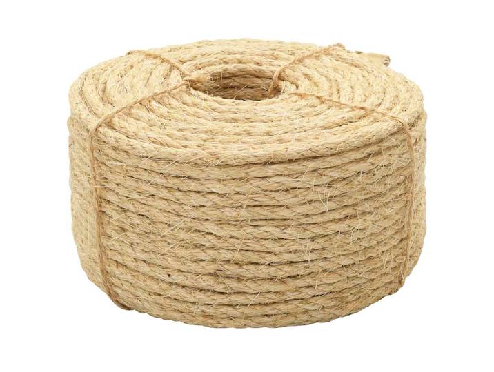 vidaXL Seil 100% Sisal 6 mm 100 m