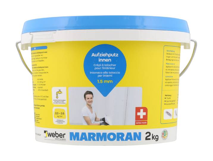 Marmoran Carrara Aufziehputz Innen 2 kg