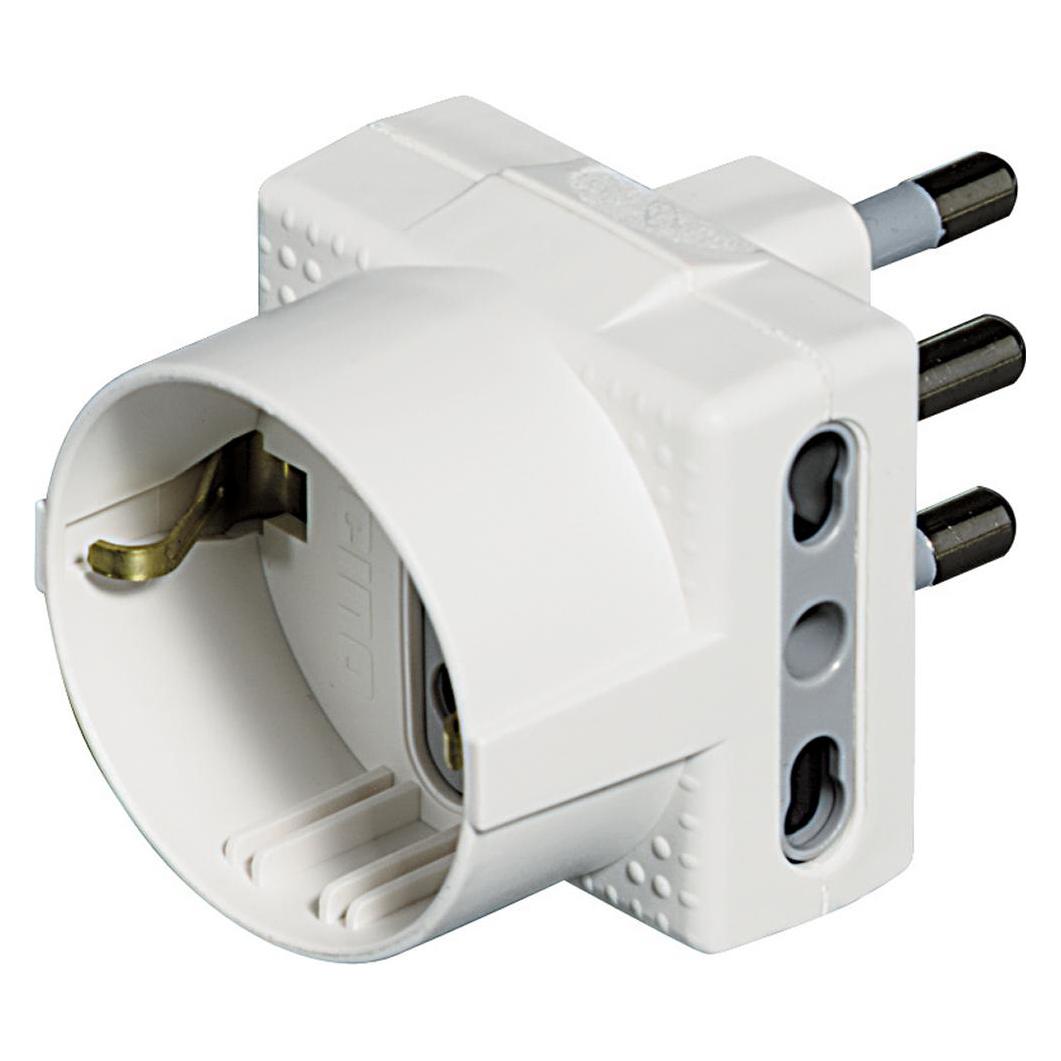 Bticino S3611D Steckdosenadapter Typ L (IT) Weiss (S3611D)