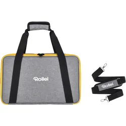 Rollei Tasche für Candela 220 (Objektivtasche), Kameratasche, Schwarz, Gelb, Grau