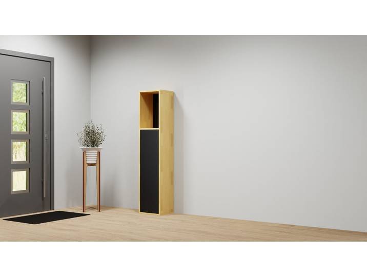 Klassischer Telefonschrank nach Maß Buche Natur geölt