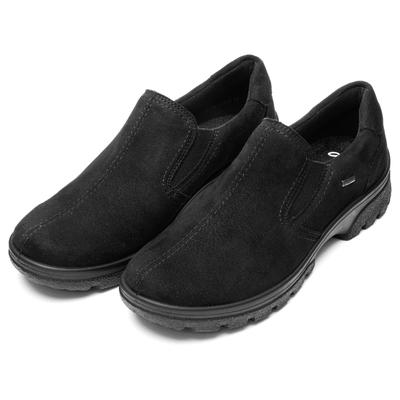 Slipper ARA "SAAS FEE", Damen, Gr. 5,5, atmungsaktiv, schwarz, Textil, unifarben, Schuhe Slipper, Freizeitschuh, Trekkingschuh mit Gore-Tex, G-Weite