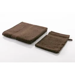 Gözze Frottierserie New York uni mocca Seiftuch 30 cm x 30 cm