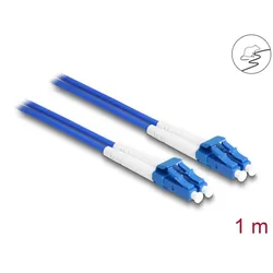 DELOCK LWL Kabel mit Metallarmierung LC Duplex Singlemode 1m