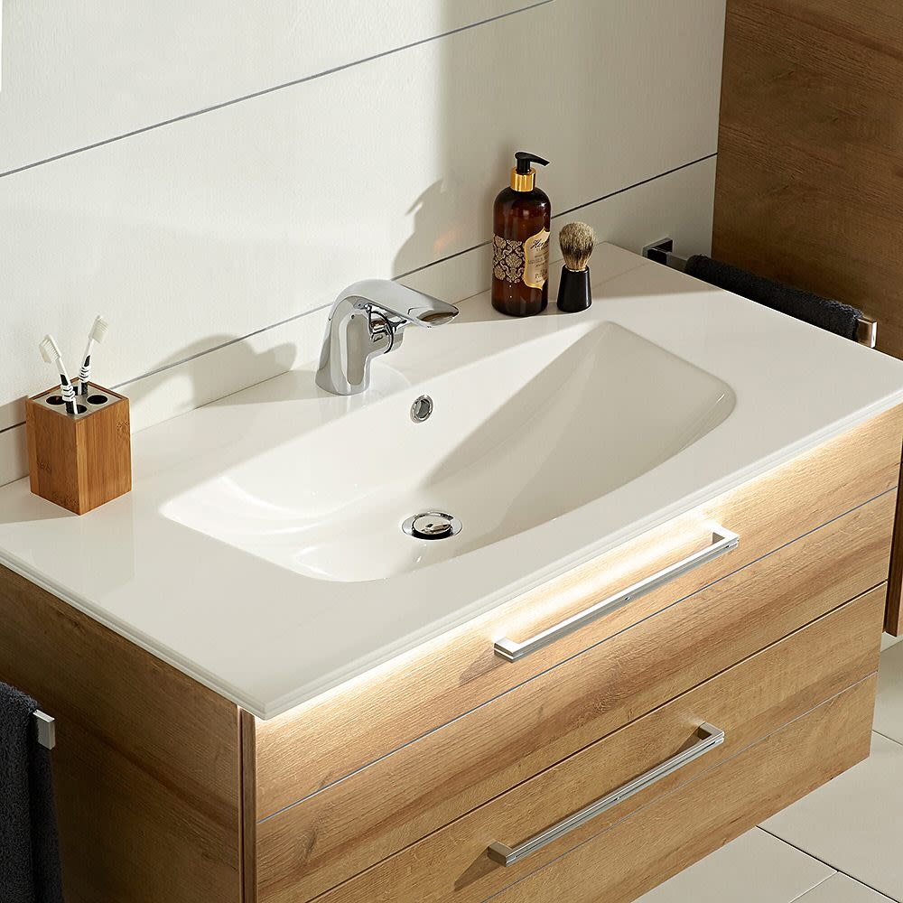 Pelipal Serie 6025 Mineralmarmor-Waschtisch 97 cm