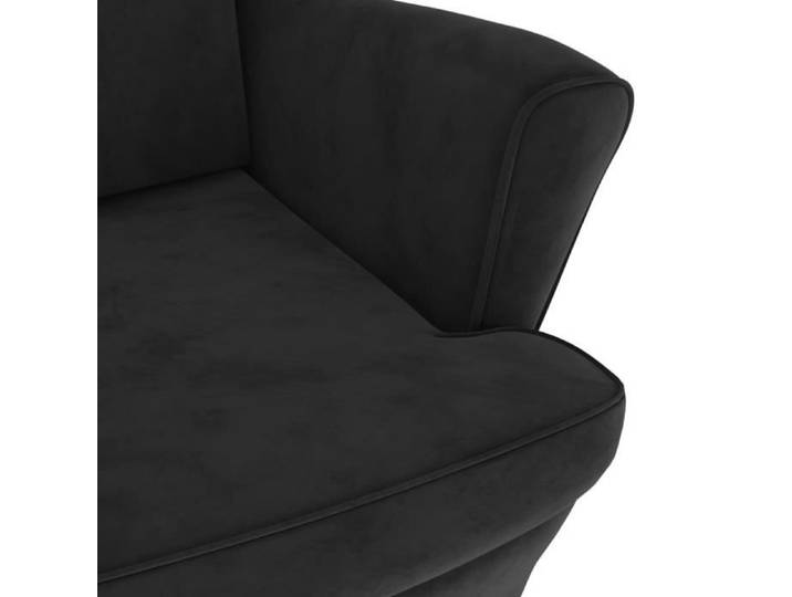 Fauteuil Noir Velours XID - VINGVO - Vintage - 1 place - Intérieur - Salon