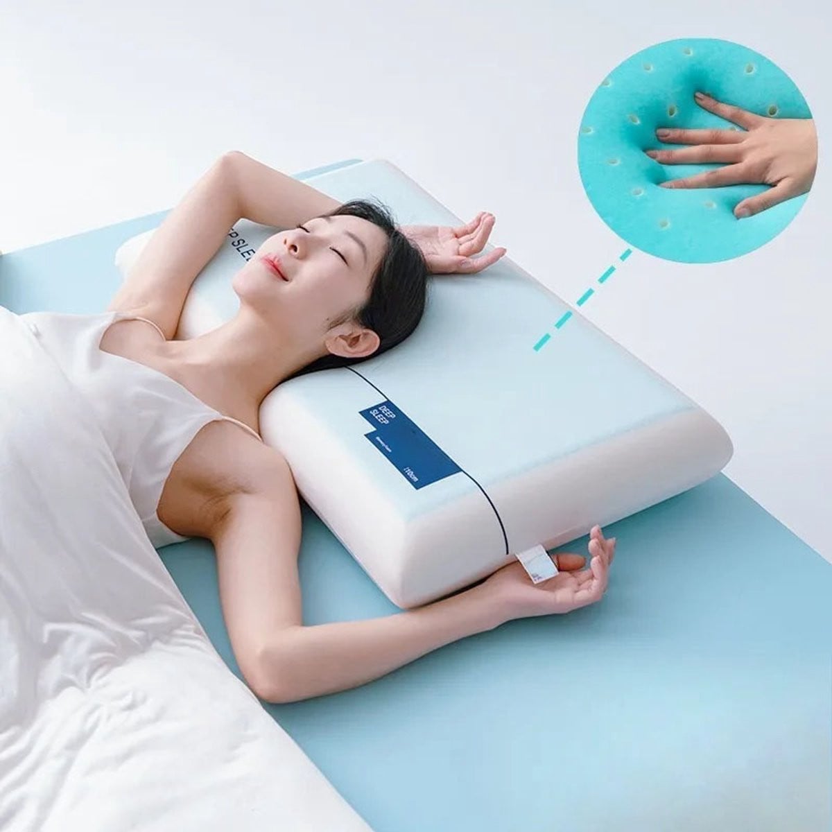 Orthopedisch Traagschuim Kussen – Ergonomisch Gel Hoofdkussen met Neksteun en Koelend Memory Foam voor Beter Slapen