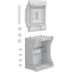 Hager VE106D Kleinverteiler, vector, APV, IP65, 6PLE, mit Einführungstüllen