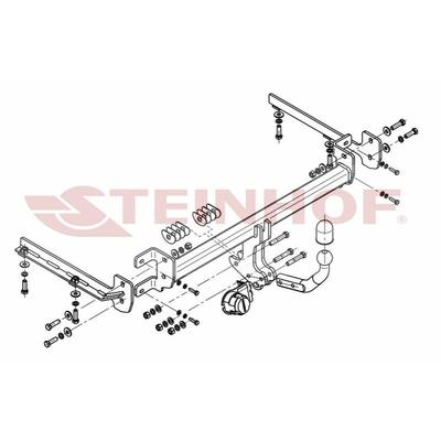 STEINHOF Anhängevorrichtung HONDA H-038 Anhägerkupplung