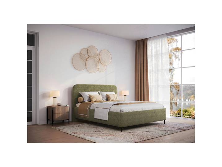 Livetastic Polsterbett, Grün, Metall, 140x200 cm, Bettkasten, Lattenrost, gepolstertes Kopfteil, Schlafzimmer, Betten, Polsterbetten