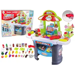 Lean Toys Supermarkt-Set-Lebensmittelscanner für Kinder