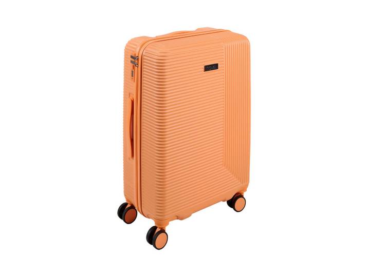 Novel Reisekoffer, Orange, Metall, Kunststoff, 44x64x25 cm, Trennwände im Innenraum, Zahlenschloss, 360°-Rollensystem, Freizeit & Co, Koffer & Taschen, Reisekoffer