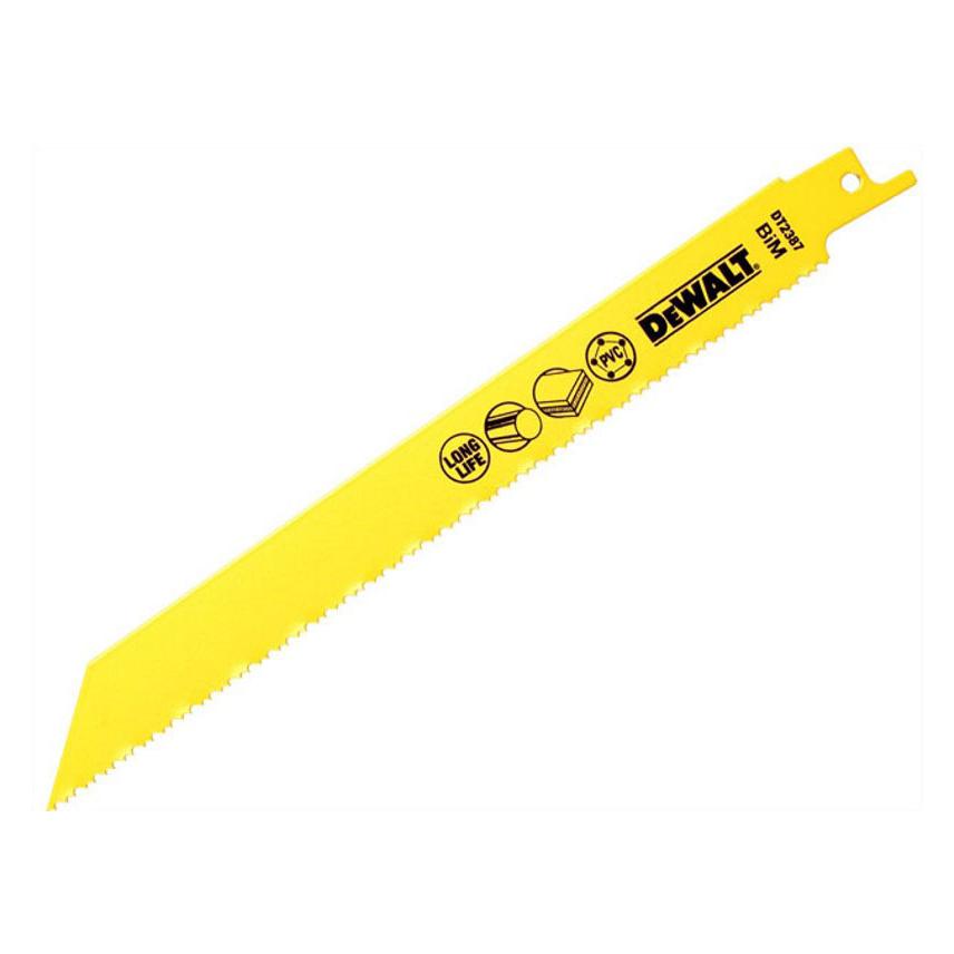 DeWalt BiMetall Universalsäbelsägeblätter / G DT2387 203mm / Zahnteilung: 1.82.5mm (DT2387-QZ)