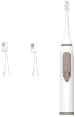 Uplift Essentials Ultrasonic High Frequency Waterproof Electric Toothbrush With 5 Modes & USB Charging gray