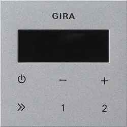 Gira 248026 Bedienaufs. UP-Radio RDS System 55 F Alu