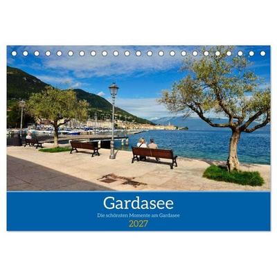 Gardasee - Die schönsten Momente am Gardasee (Tischkalender 2027 DIN A5 quer), CALVENDO Monatskalender