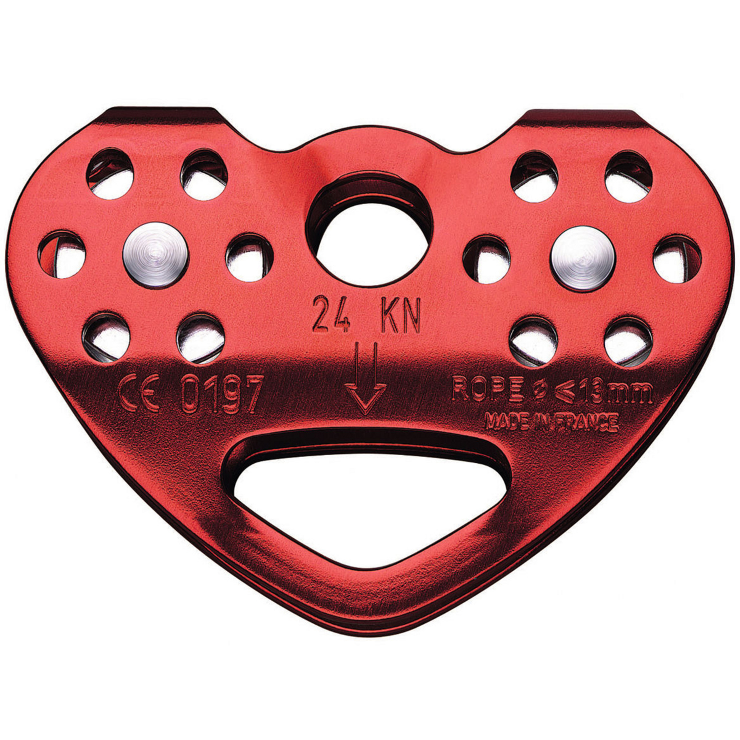 Petzl Tandem doppelte Seilrolle Seilrollen rot Alpinklettern
