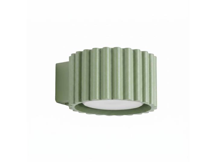 Applique aluminium sauge h 6 cm