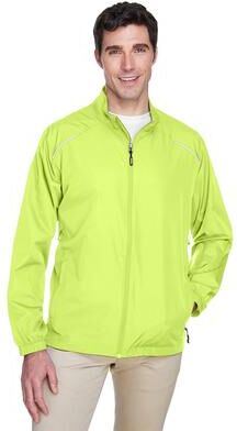 CORE365 88183 Men's Techno Lite Motivate Unlined Lightweight Jacket in Safety Yellow size 4XL