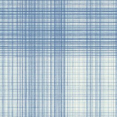 Chesapeake Madras Blue Plaid Wallpaper
