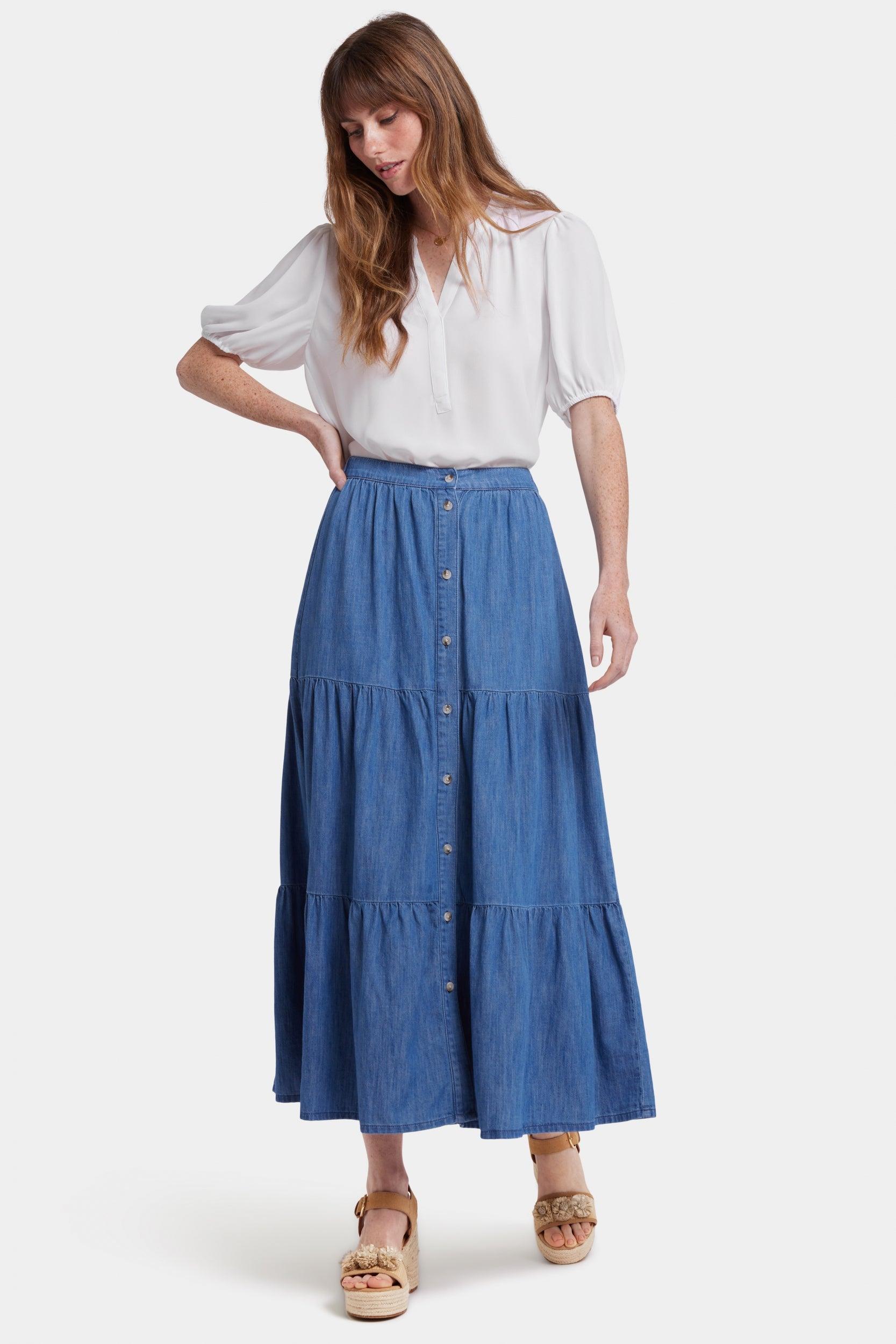 Gelaagde Maxi Rok