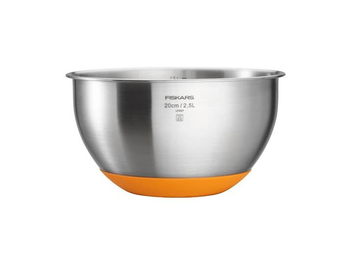 Fiskars Bol pâtissier Functional Form Acier inoxydable, 2,5 L