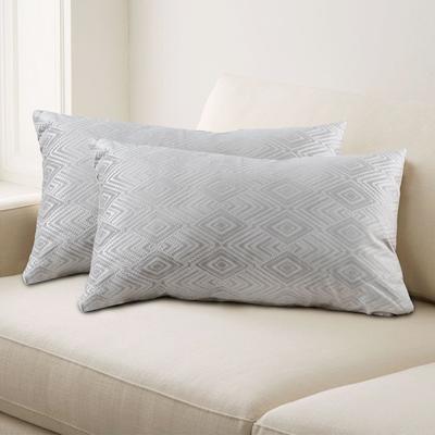 Home Soft Things Tonopah Ikat Velvet Throw Pillow Cover Set, NO INSERT