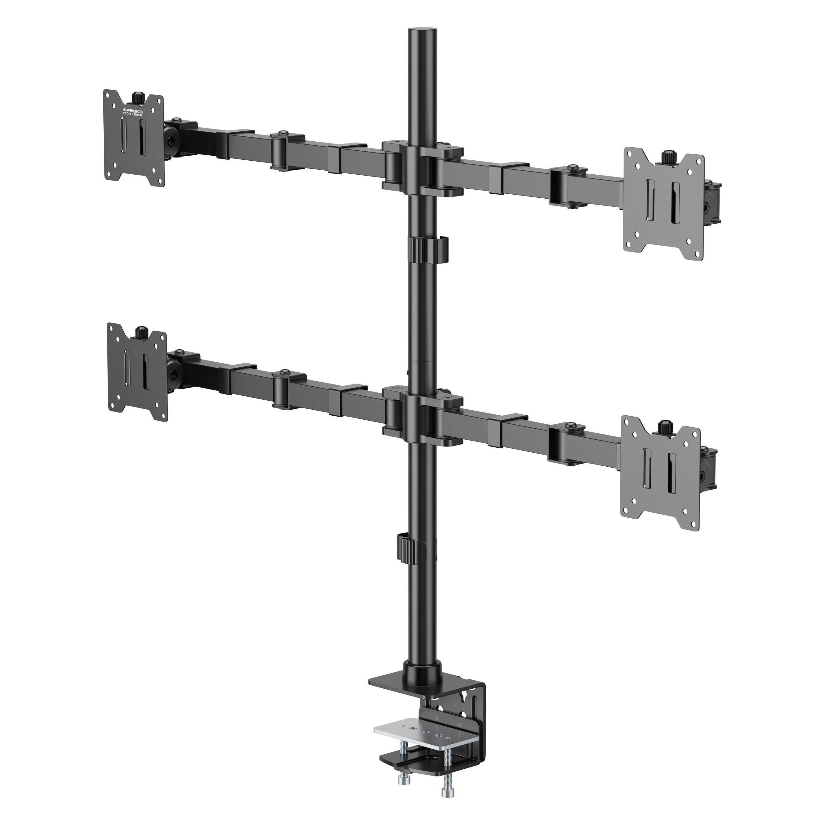 SpeaKa Professional SP-MM-541 4fach Monitor-Tischhalterung 43,2 cm (17") - 88,9 (Tisch, 35", 15 kg) (SP-13383188)