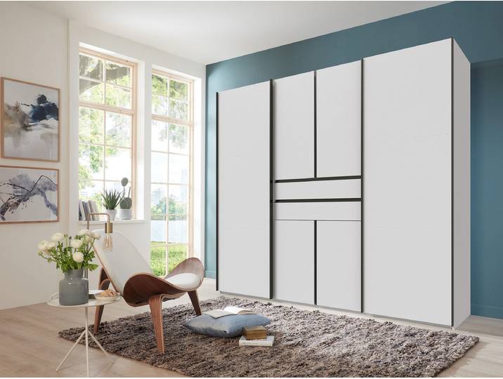 Penderie 250cm Blanc/Blanc