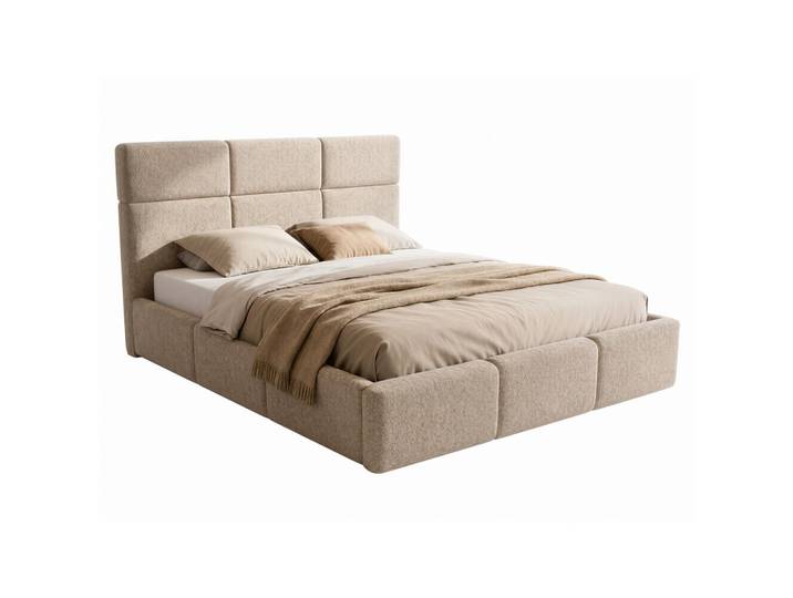 Sofnet Polsterbett Celine, Creme, Kunststoff, Kiefer, Rechteckig, 180x200 cm, Schlafzimmer, Betten, Polsterbetten